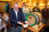 Celebration of the first Pilsner Urquell brew in Pivnice U Čápa, 2014