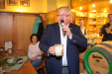 Celebration of the first Pilsner Urquell brew in Pivnice U Čápa, 2014