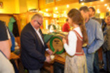 Celebration of the first Pilsner Urquell brew in Pivnice U Čápa, 2014