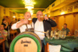 Celebration of the first Pilsner Urquell brew in Pivnice U Čápa, 2014
