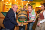 Celebration of the first Pilsner Urquell brew in Pivnice U Čápa, 2014